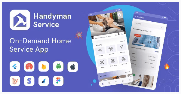 [Activated**] Handyman Service v35.0 + v7.10.0 – Flutter On-Demand Home Services App with Complete Solution