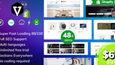 Vodoma Nulled Fastest Multipurpose Shopify Theme Free Download