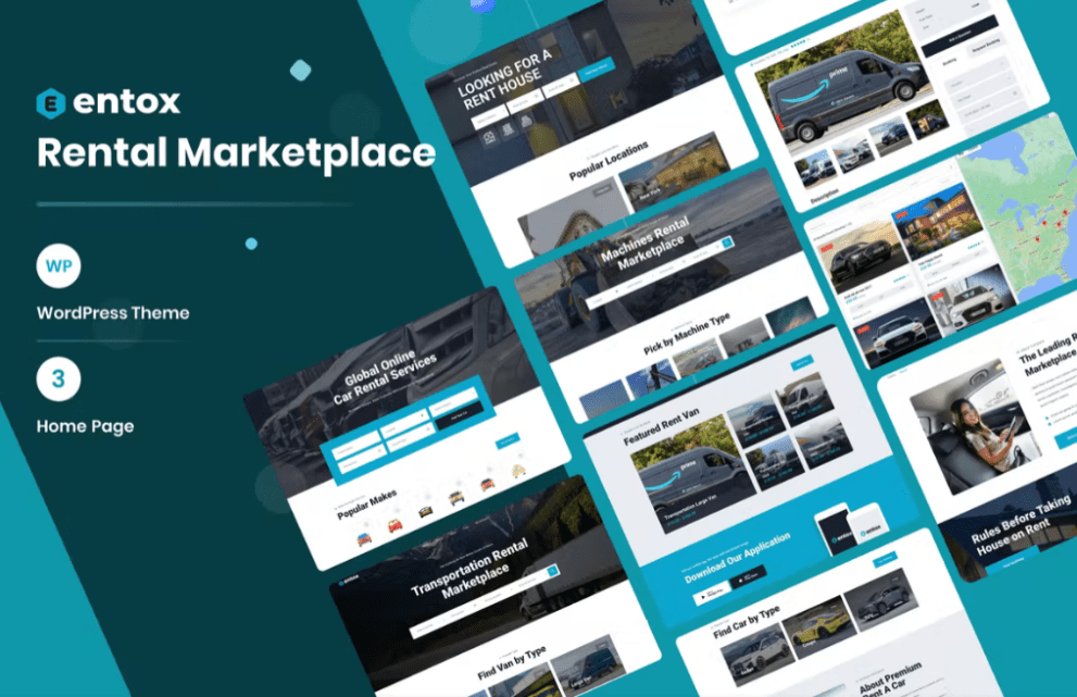 Entox v1.1.1 Rental Marketplace WordPress Theme
