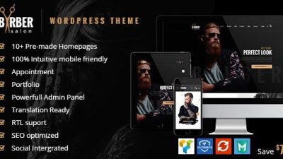 Barber v2.0.0 – Hair, Tattoo & Beauty Salons WordPress Theme
