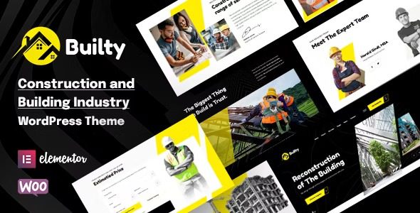 NFixed* Builty v1.1.2 Construction WordPress Theme