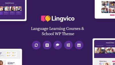 Lingvico v1.0.8 Language Center & Training Courses WordPress Theme