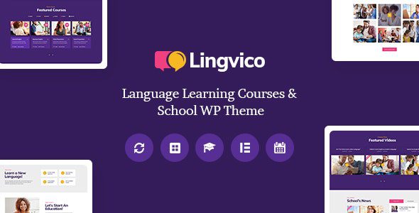 Lingvico v1.0.8 Language Center & Training Courses WordPress Theme