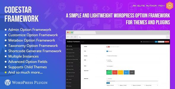 Codestar Framework Nulled A WordPress Option Framework Free Download