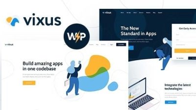 Vixus v1.0.11 – Startup & Mobile App WordPress Landing Page Theme