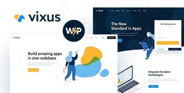 Vixus v1.0.11 – Startup & Mobile App WordPress Landing Page Theme