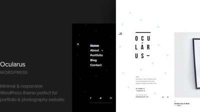 Ocularus v1.8 – Minimal Photography WordPress Theme