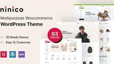 Ninico Nulled Minimal WooCommerce WordPress Theme Free Download