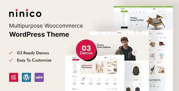 Ninico Nulled Minimal WooCommerce WordPress Theme Free Download
