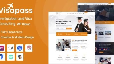 Visapass v1.0.6 Immigration Consulting WordPress Theme