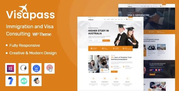 Visapass v1.0.6 Immigration Consulting WordPress Theme
