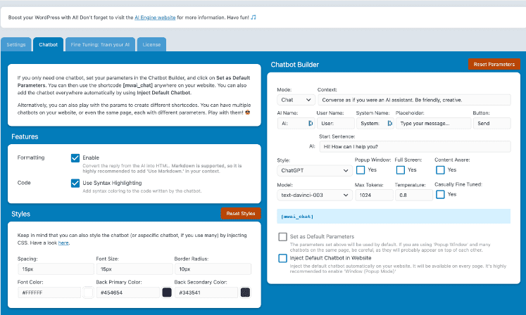 AI Engine Pro Nulled ChatGPT Chatbot, GPT Content Generator, Custom Playground & Features Free Download