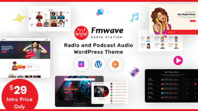 Fmwave v2.9.2 Radio Station WordPress Theme + RTL [Activated]