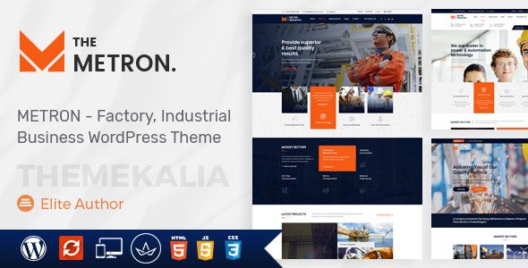 Metron v2.4 – Industry and Construction WordPress Theme