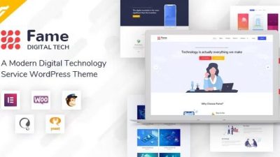 Fame Nulled Digital Technology Service WordPress Theme Free Download