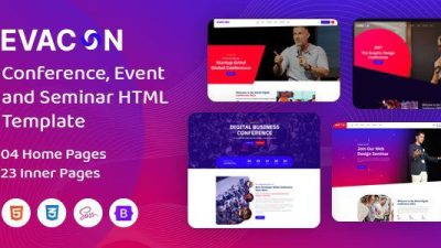 Evacon v1.0.5 Event & Conference WordPress Theme