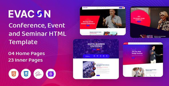 Evacon v1.0.5 Event & Conference WordPress Theme