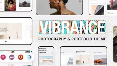 Vibrance Nulled Photography Theme Download