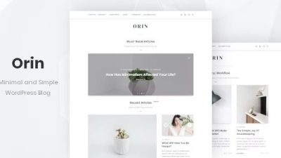 Orin v1.1.2 – Minimal Blog For WordPress