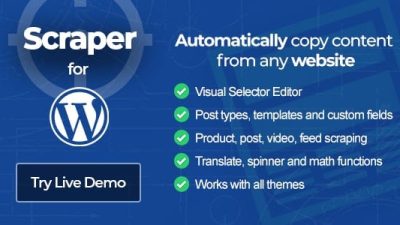 Scraper v2.0.5 – Automatic Content Crawler Plugin for WordPress