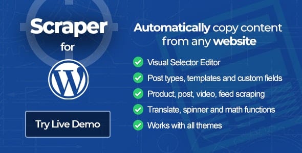 Scraper v2.0.5 – Automatic Content Crawler Plugin for WordPress
