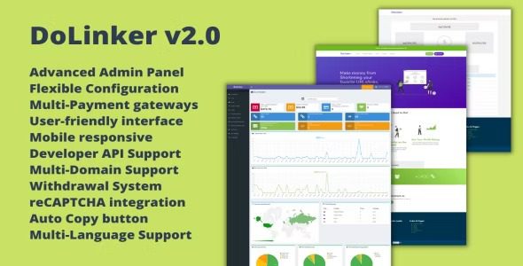 DoLinker Nulled Ultimate URL Shortener Platform Free Download