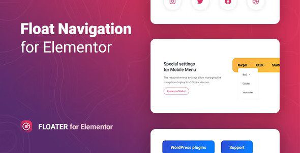 Floater v1.0.5 – Sticky Navigation Menu for Elementor