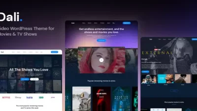 Dali v1.0.0 – Movies & TV Shows WordPress Theme