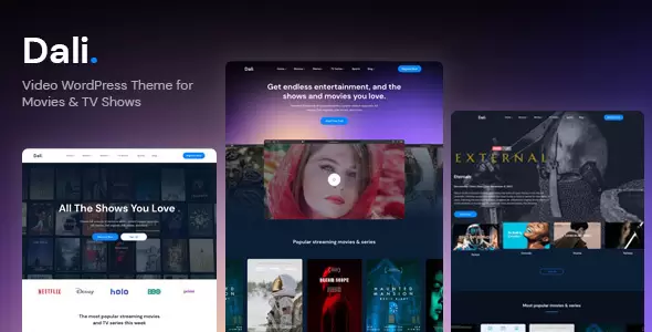 Dali v1.0.0 – Movies & TV Shows WordPress Theme