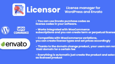 Licensor v1.0.1 – License manager for WooCommerce and Envato
