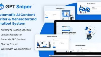 GPT Sniper Nulled Automatic AI Content Generator and Chatbot WordPress Plugin Free Download