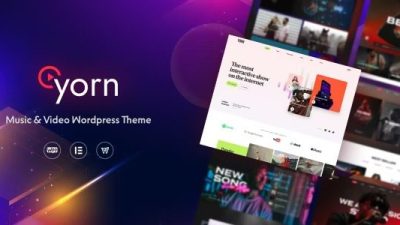 Yorn v.1.0.0 – Music & Video WordPress Theme