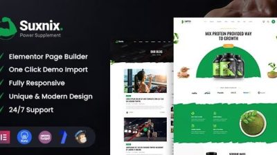 Suxnix Nulled Health Supplement WordPress Theme Free Download