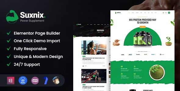 Suxnix Nulled Health Supplement WordPress Theme Free Download