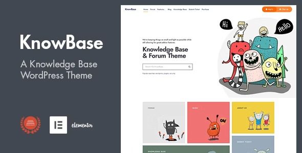 KnowBase v.1.4 – A Helpdesk & bbPress WordPress Theme