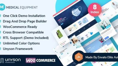 Medical Equipment Nulled eCommerce WordPress Theme Free Download
