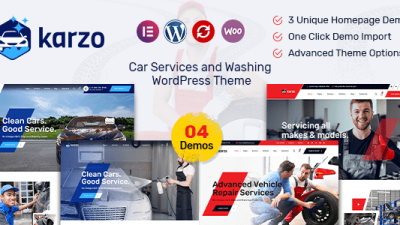 Karzo v1.6 – Car Service & Washing WordPress Theme