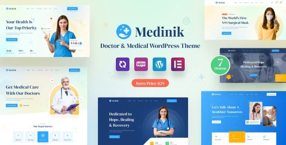 Medinik v1.2.3 – Doctor & Medical WordPress Theme