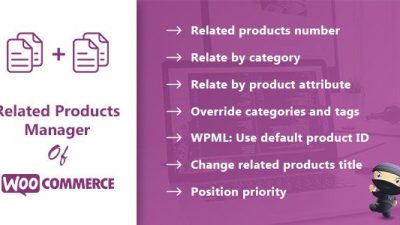 Related Products Manager for WooCommerce v.1.12