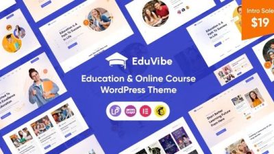 EduVibe v1.0.2 – Education & Online Course WordPress Theme
