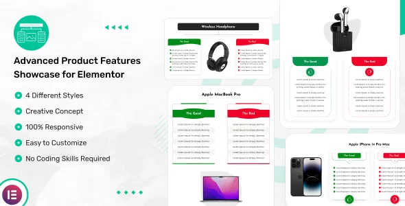 Advanced Product Features Showcase for Elementor v1.0