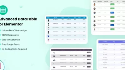 Datalentor v1.0 – Advanced DataTable for Elementor