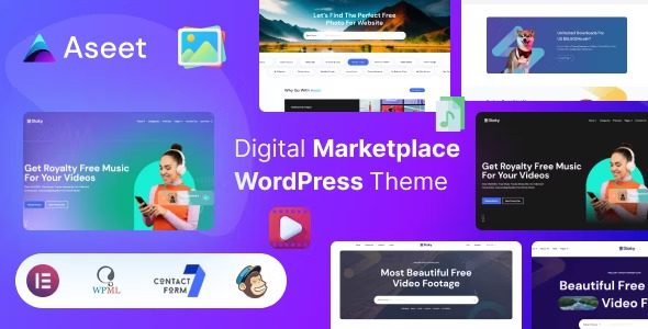 Aseet Nulled Digital Marketplace WordPress Theme Free Download