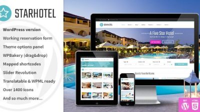 Starhotel v.3.0.3 – Hotel WordPress Theme GPL