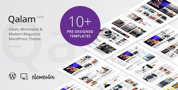 Qalam v1.9.0 – NewsPaper and Magazine WordPress Theme