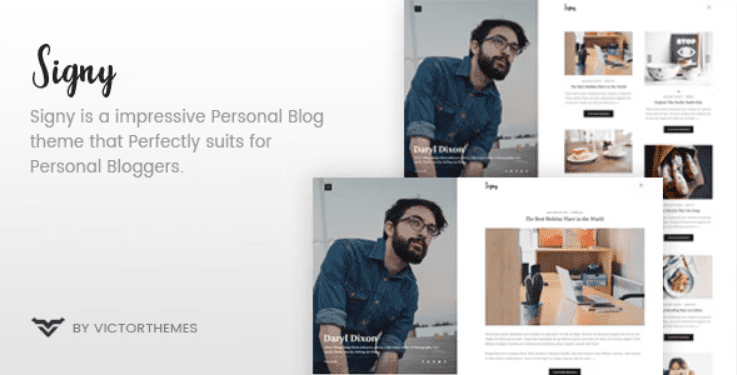 Signy Nulled A Personal Blog WordPress Theme Free Download