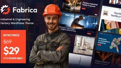 Fabrica Nulled Industrial & Engineering Factory WordPress Theme Free Download