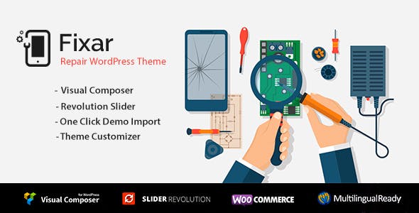 Fixar v1.4.2 – Phones & Computer Repair WordPress Theme