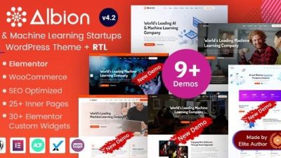 Albion Nulled Artificial Intelligence & Machine Learning Startup WordPress Theme Free Download