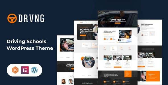 DRVNG v1.0 Driving School WordPress Theme